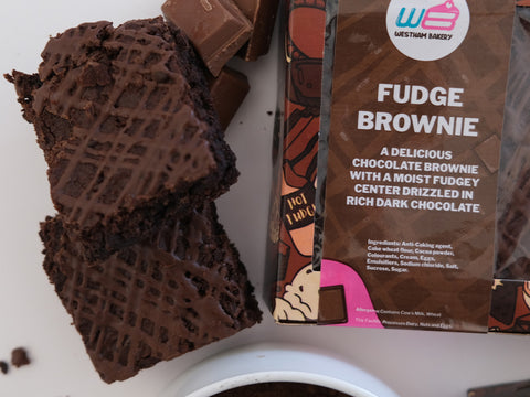 Rich, fudgy layers waiting to be unboxed.